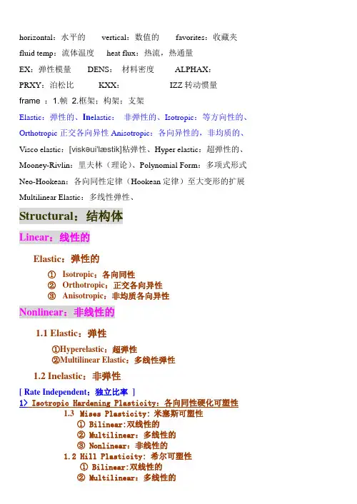 ANSYS专业英语