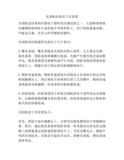 光刻机结构及工作原理