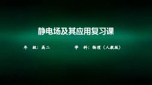高二【物理(人教版)】静电场及其应用复习课课件