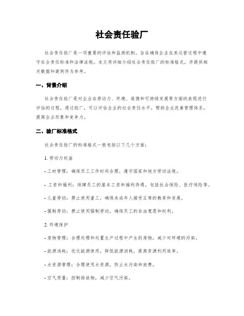 社会责任验厂