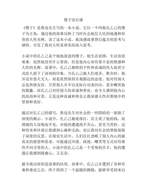 傻子读后感