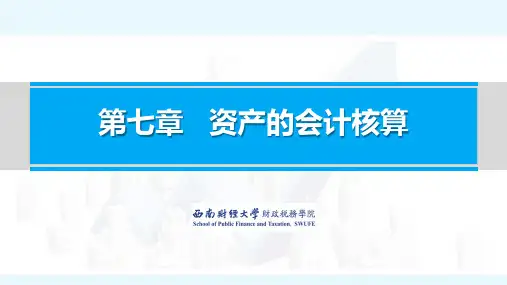 政府会计实务_西南财经大学_7  第07章资产的会计核算_(7.2.3)  7.2.3PDF课件