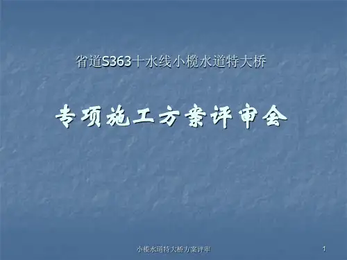 小榄水道特大桥方案评审-PPT