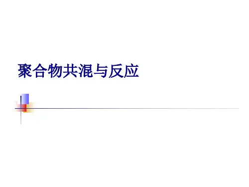 本体聚合—聚合物混合与反应