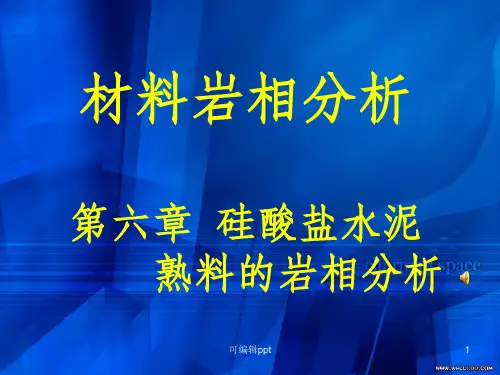 水泥熟料岩相分析