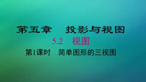 北师大版数学九年级上册  5.2视图