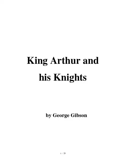 【2】2 King Arthur and his Knights 亚瑟王与圆桌骑士
