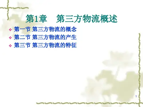 第三方物流概述ppt课件 (2)