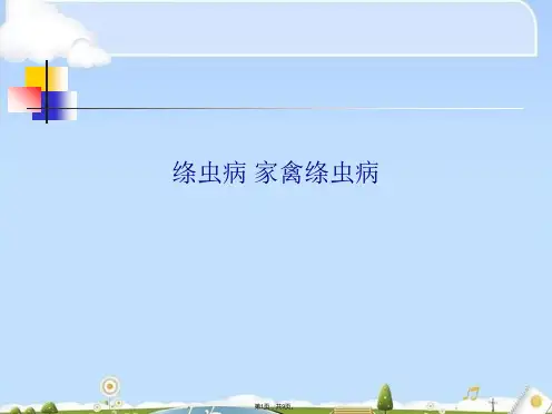 绦虫病 家禽绦虫病(共9张PPT)