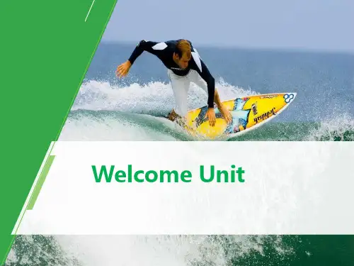 高中英语必修一《WelcomeUnit》PPT优质课件