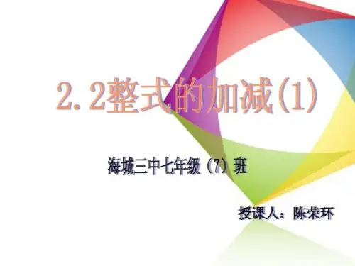 整式的加减(1)