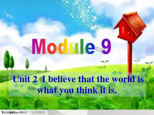 最新外研版八年级英语下册课件：Module 9 Unit 2