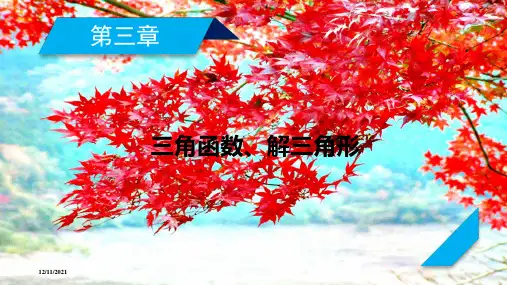 高考数学一轮复习 第3章 三角函数、解三角形 第7讲 解三角形的综合应用课件