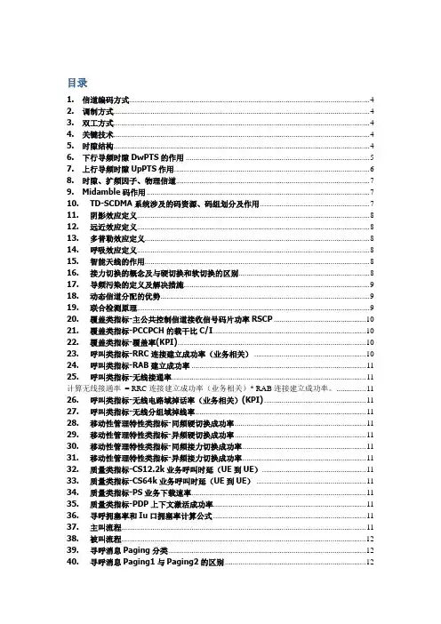 TD面试常见问题点试汇总