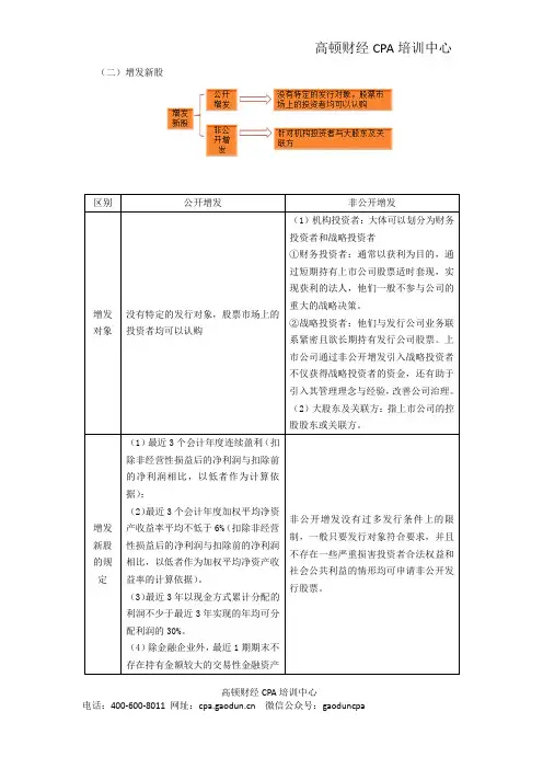 CPA讲义《财管》第十二章普通股和长期债务筹资02