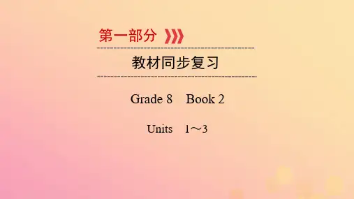(贵阳专用)2019中考英语总复习第1部分教材同步复习Grade8book2Units1_3课件