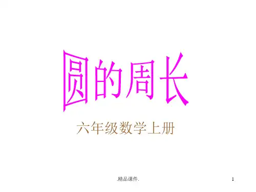 详细版新课标人教版数学六年级上册《圆的周长》课件.ppt