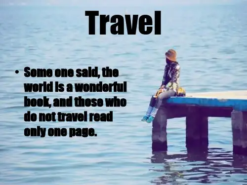 travel 旅行全英文幻灯片