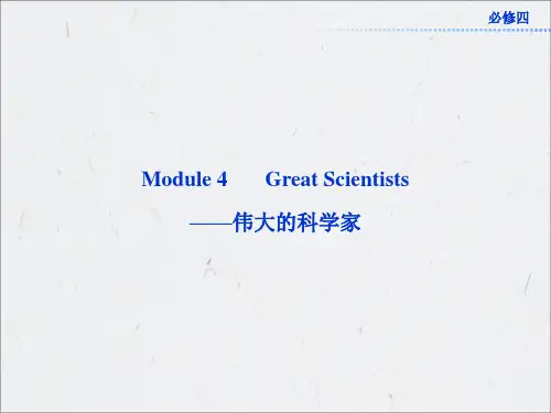 2013年高考总复习英语：必修四Module4