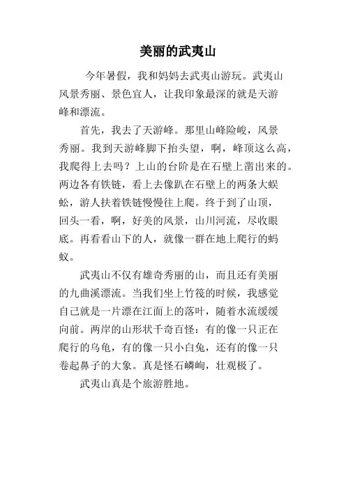 美丽的武夷山