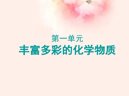苏教版高一化学必修一专题一第一单元 丰富多彩的化学物质  课件(共21张PPT)