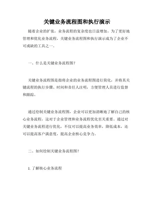 关键业务流程图和执行演示