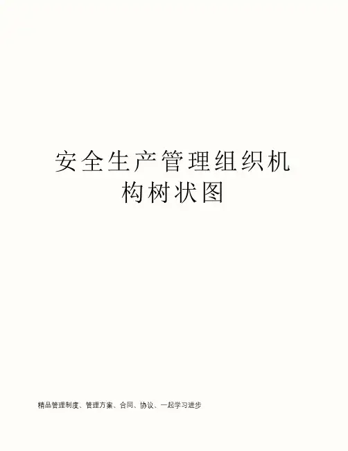 安全生产管理组织机构树状图
