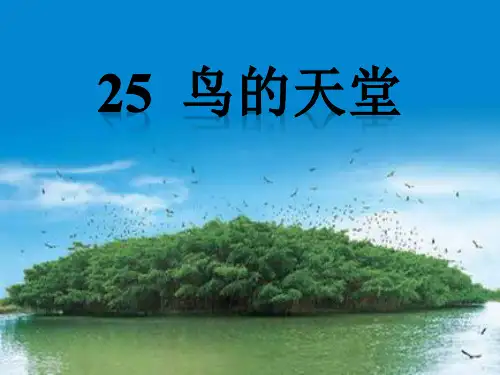 语文S版四年级语文下册《鸟的天堂》课件