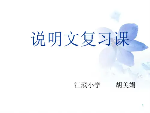 常见的说明方法列数字举例子打比方作比较PPT课件