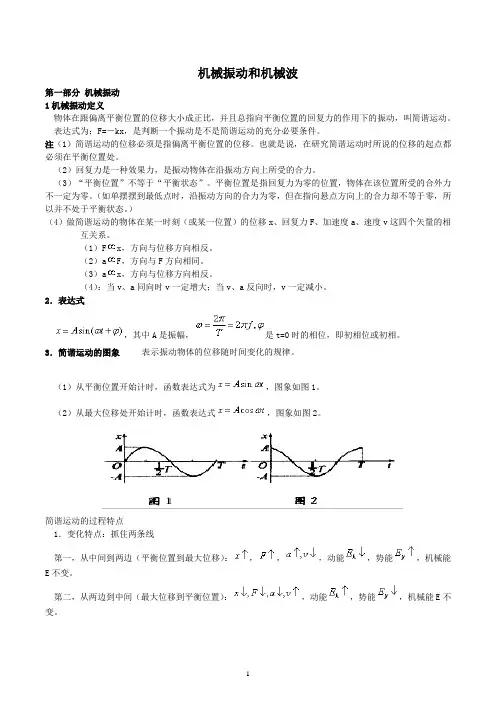 机械振动和机械波教案