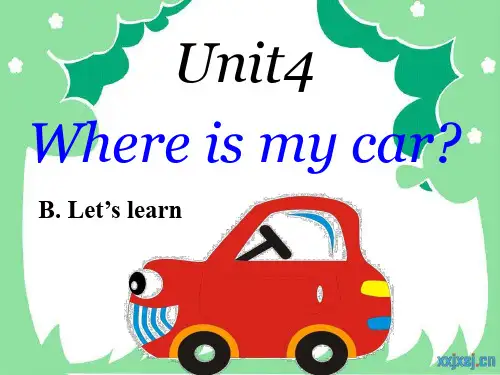 PEP三年级英语Unit 4 B_Let's_learn