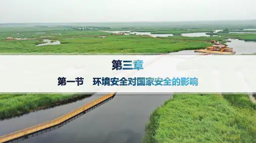 人教版高中地理选择性必修3资源、环境与国家安全第3章环境安全与国家安全第一节环境安全对国家安全的影响