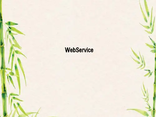WebService经典学习教程.ppt