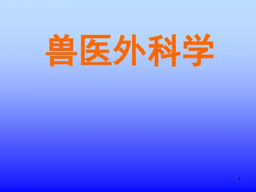 兽医外科学ppt课件