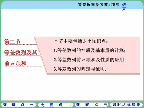 第二节  等差数列及其前n项和