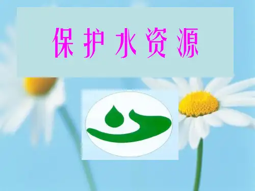 PPT教学课件保护水资源