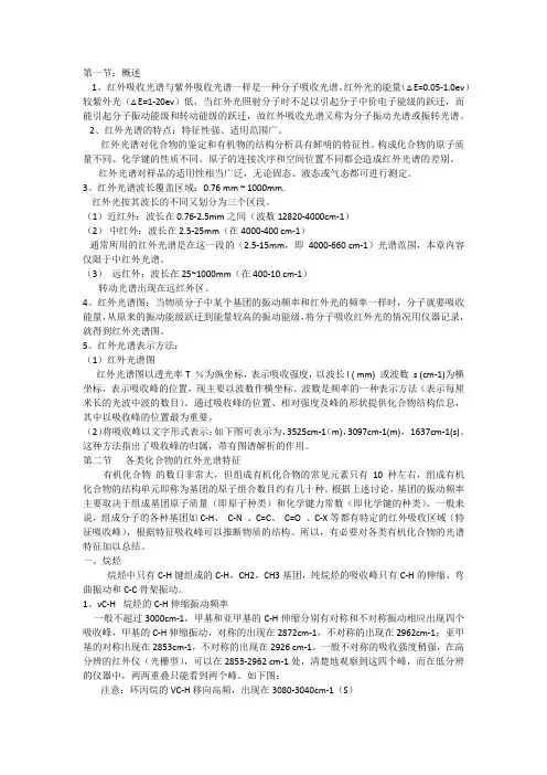 红外谱图基础知识