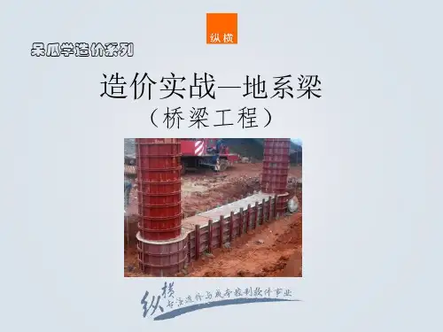 造价实战--地系梁(桥梁工程)(附施工图解、工艺、造价编制)