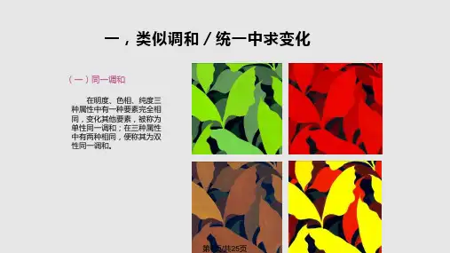 色彩构成之色彩调和PPT课件