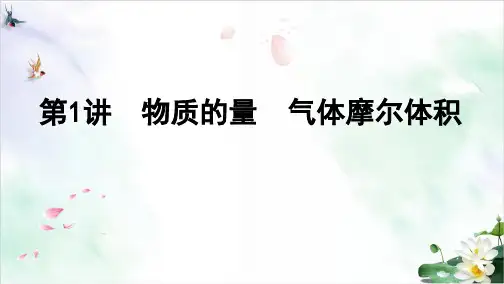 人教版高考化学一轮复习物质的量气体摩尔体积ppt