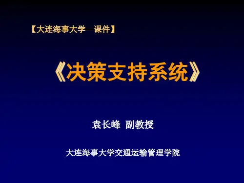 决策支持系统(免费啦)
