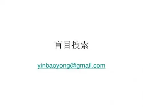 盲目搜索