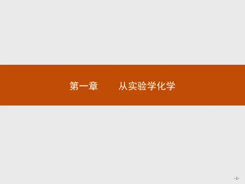 【人教版】高中化学必修一：1.1.1《化学实验的安全》ppt课件