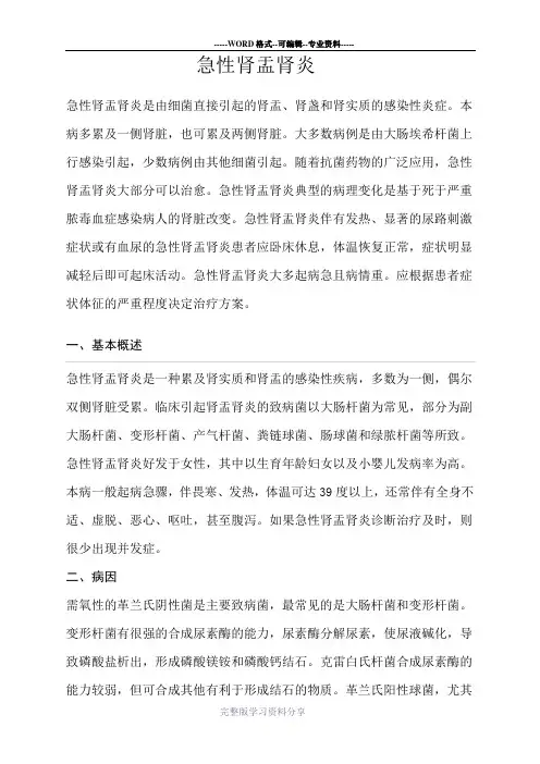 急性肾盂肾炎