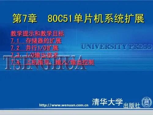 《单片机原理与应用及上机指导》第7章：80C51单片机系统扩展