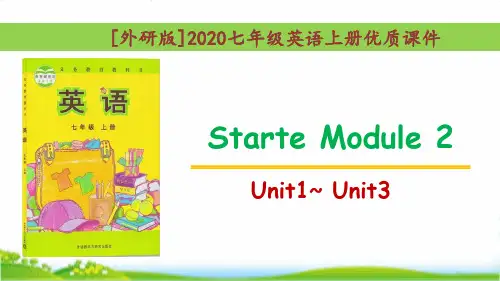 [外研版]七年级英语上册ModuleStarterModule2优质单元课件全套