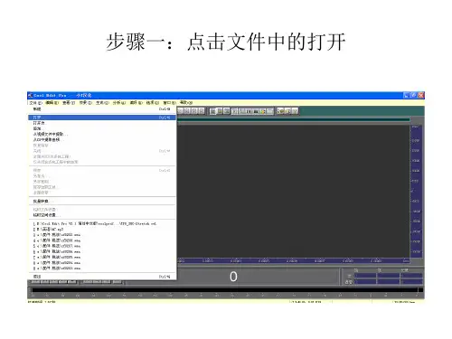 Cool Edit Pro 加速使用方法