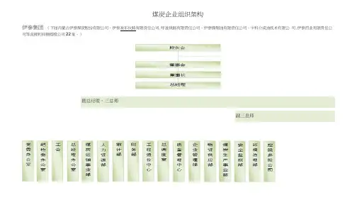煤炭企业组织架构