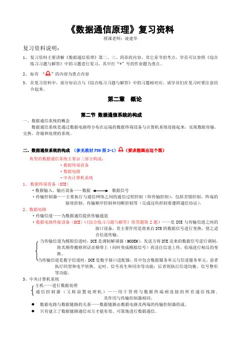 数据通信复习提纲