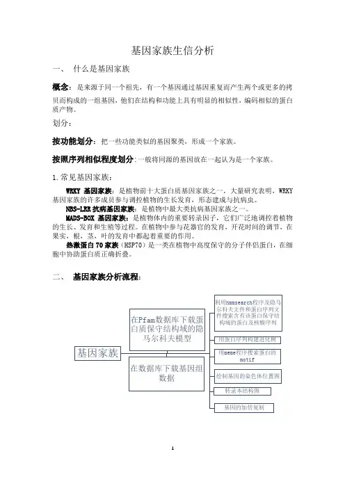 基因家族生信分析